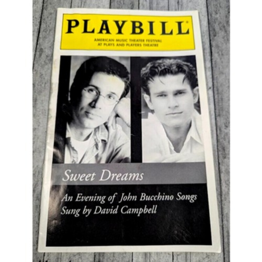 Playbill Sweet Dreams American Music Theater Festival David Campbell Dec 1998